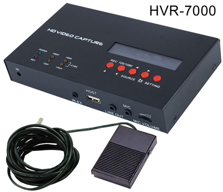 HVR-7000速易錄-連接腳踏板可改由腳踏來控制錄影